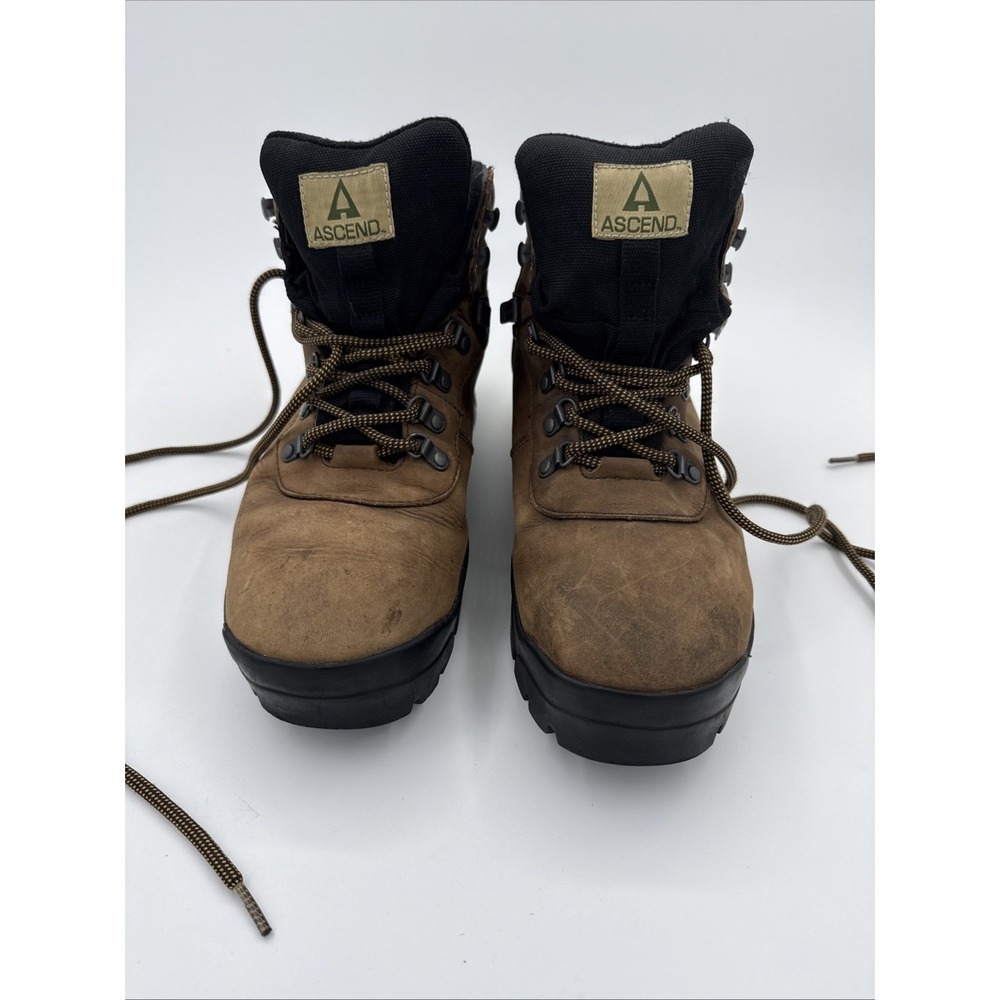 Ascend Vibram Waterproof Leather Hiking Boots Men's Size 10
